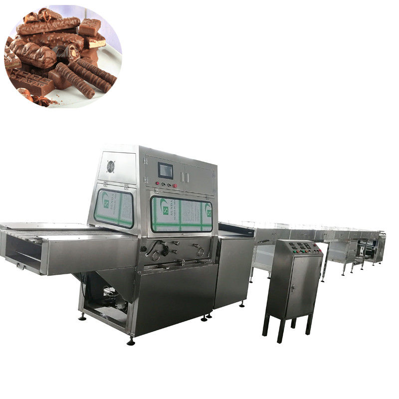 400MM बेल्ट चौड़ाई औद्योगिक चॉकलेट enrobing लाइन