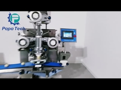 फुल ऑटोमैटिक P170 डबल फिलिंग स्टफ्ड मामौल मूनकेक बनाने की मशीन