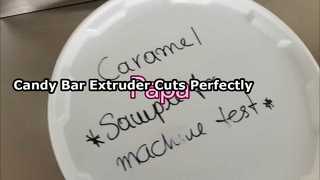 बिक्री के लिए अल्ट्रासोनिक कटर के साथ पापा लोकप्रिय P308 कारमेल कैंडी बार एक्सट्रूडर